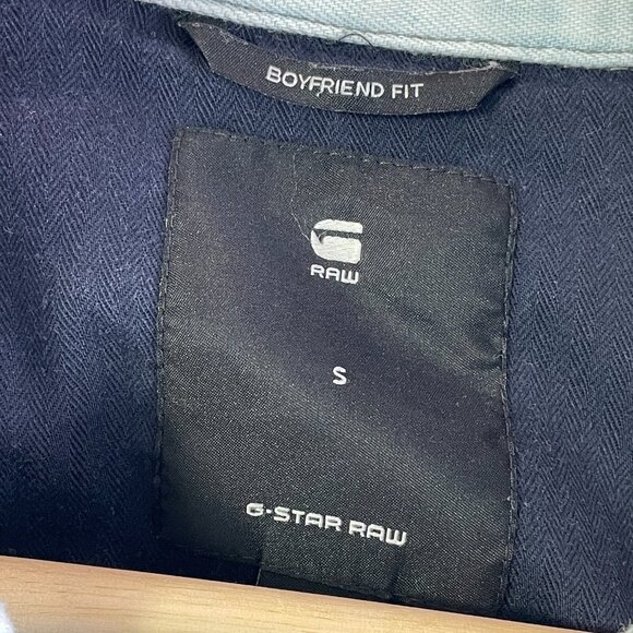 G-STAR RAW Womens Small Modern Arc 3D Shirt Light Wt Luda Denim Dress - Picture 10 of 16